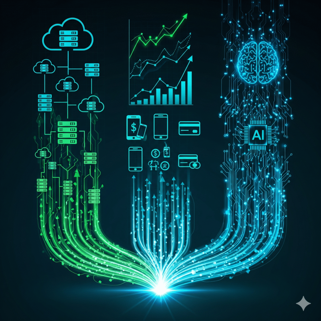 The AI Trifecta: How Cloud, FinTech, and Apple's New AI are Powering the 2025 Tech Boom 🚀 5 Gemini Generated Image n5ziczn5ziczn5zi